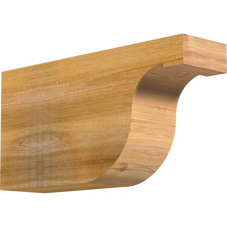 Ekena Millwork Del Monte Rough Sawn Rafter Tail, Western Red Cedar, 6"W x 12"H x 24"L RFT06X12X24DEL00RWR